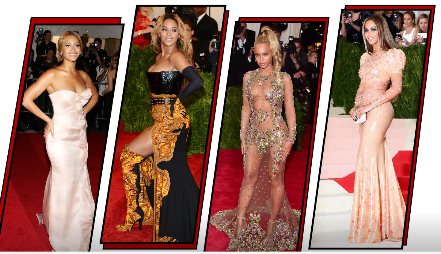 Obleke Beyonce na Met Gala v preteklih letih